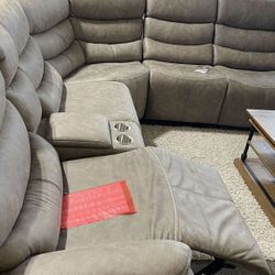 Partymate Huge L Shaped Reclining Sectional Couch /P