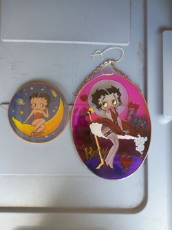 Glass Betty boop ornament