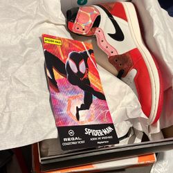 Jordan 1 RETRO HIGH OG Spider-Man Across The Spider Verse 9.5 New Original Box 