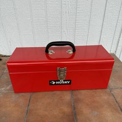 Tool Box W/Tray- Husky- Red- Lockable- LIKE NEW*