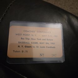 Coaches Ticket 1951