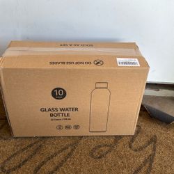 10 Glass Water Bottles