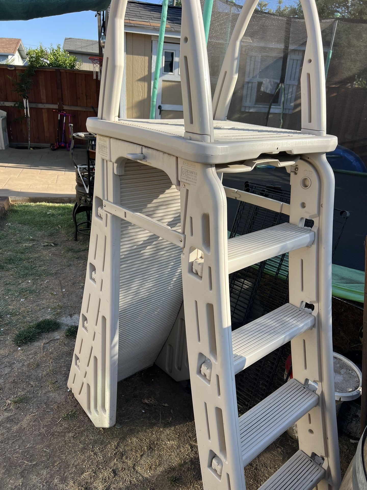 Pool Ladder Above The Ground