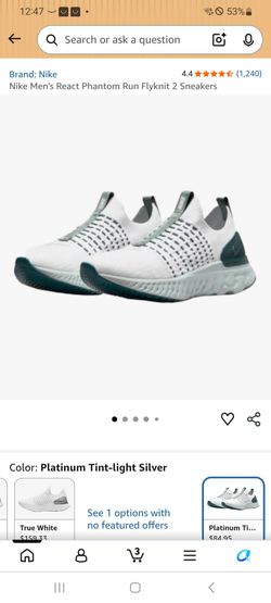 Nike React Phantom Run Flyknit 2 Sneakers