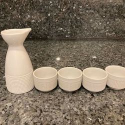 Sake Bottle And cups