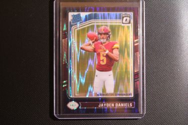 Jayden Daniels - Purple Shock - Donruss Optic 