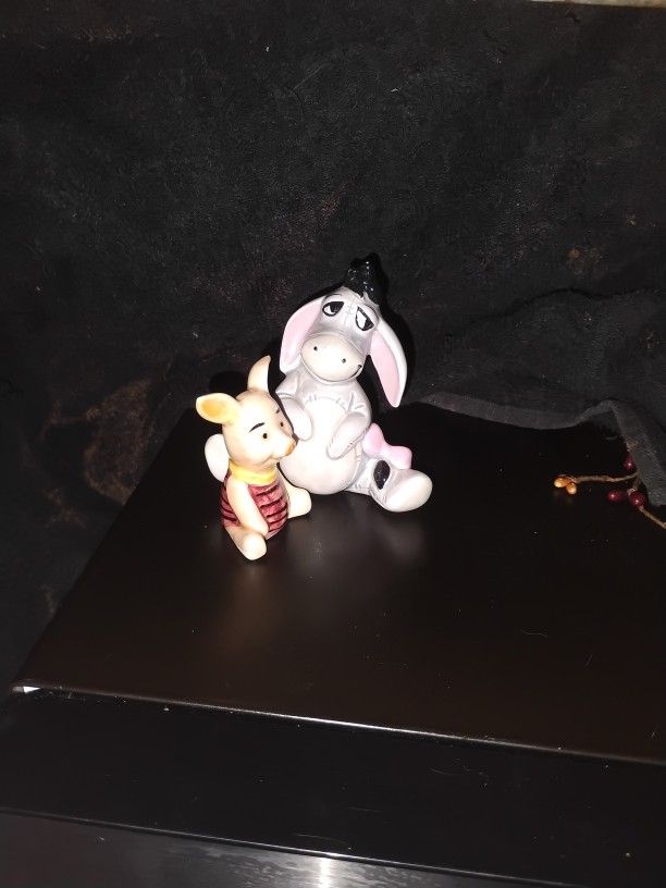 Disney Piglet And Eyore Figurines