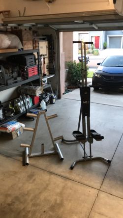 Maxi Climber and Olympic weight rack/tree