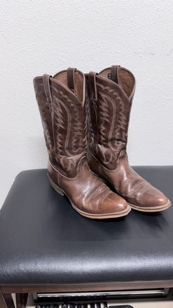 Nocona Men’s Brown Leather Cowboy Boots – Size 11D