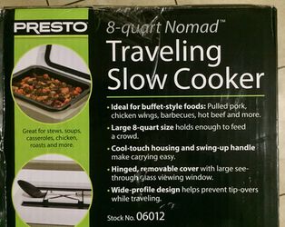 Presto Nomad 8 Qt. Slow Cooker- BRAND NEW for Sale in Hemet, CA - OfferUp