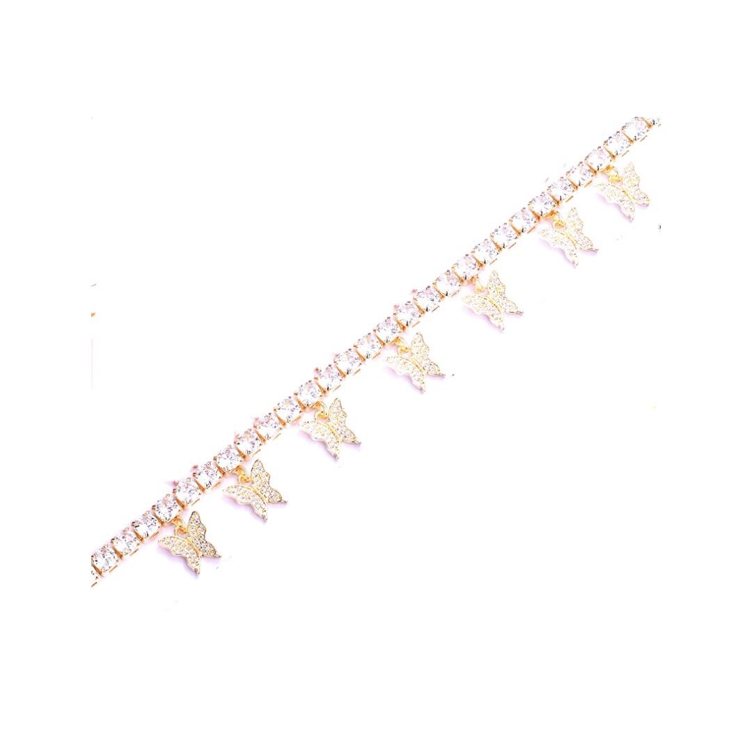 Gold Plated butterfly Necklace (New)