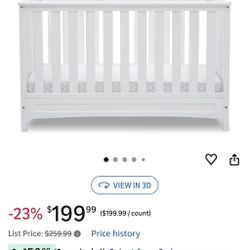 ✨ Barely Used Delta Children Convertible Crib — Full Nursery Starter Bundle ✨