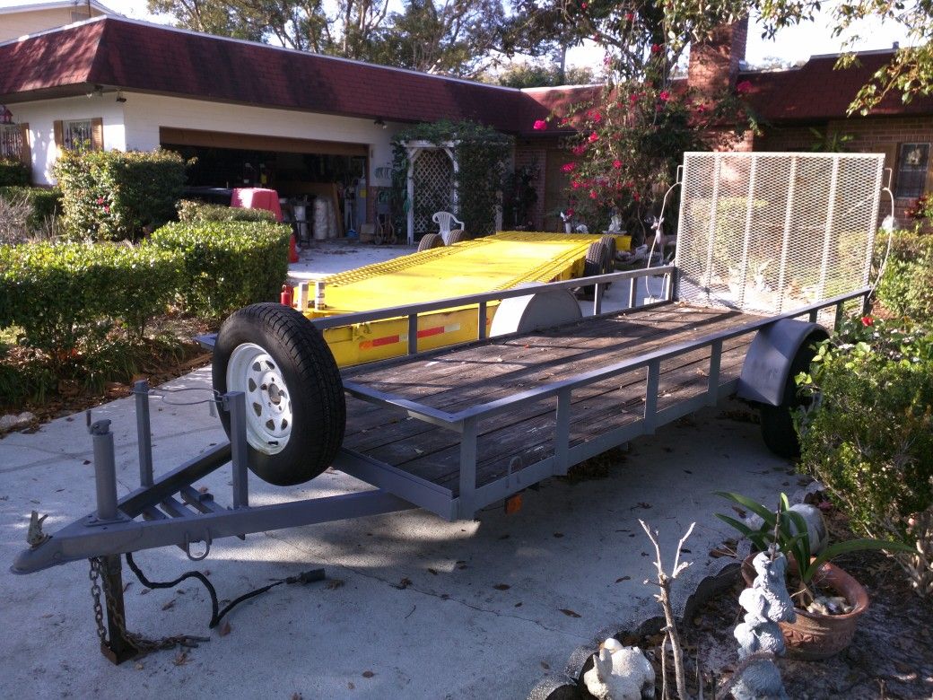 6.5' (ft) x 17' (ft) Utility Trailer with Mesh Ramp - $1,175 (Orlando, FL)