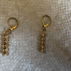 Metal Gem Earrings 