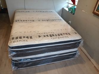 $200 Queen pillow top mattress only brand new free delivery same day