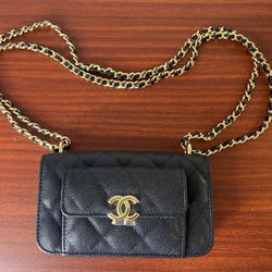 Chanel Wallet on Chain Leather with Gold hardware, New in Box