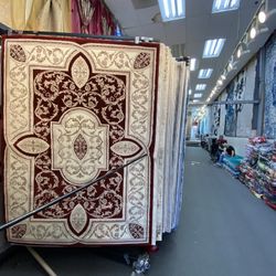 5x7 Area Rugs Carpet Rugs Persian Thick Colors Burgendy Beige 