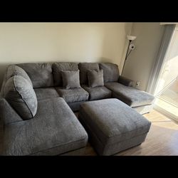 Sectional And Ottoman 