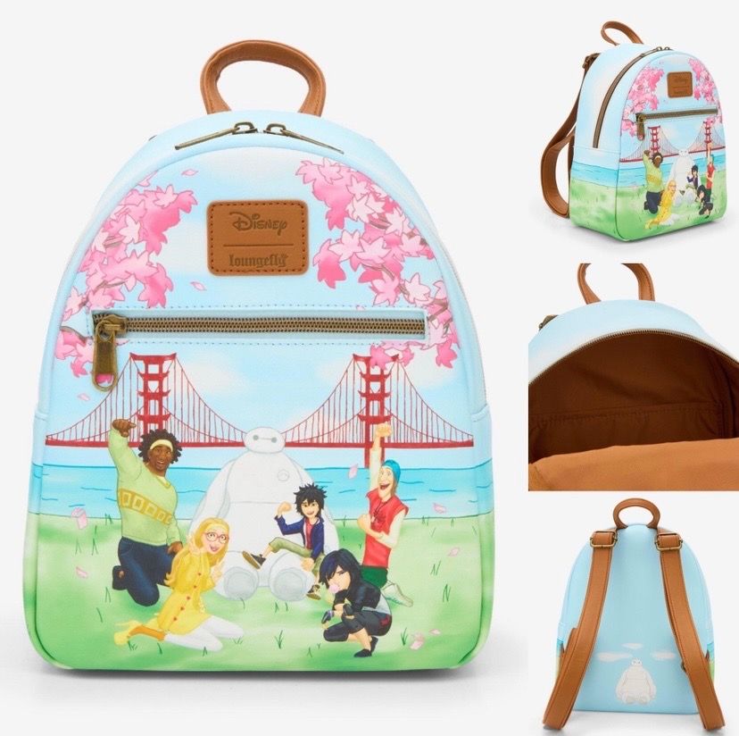 Loungefly Disney Big Hero 6 Group View Scene Mini Backpack