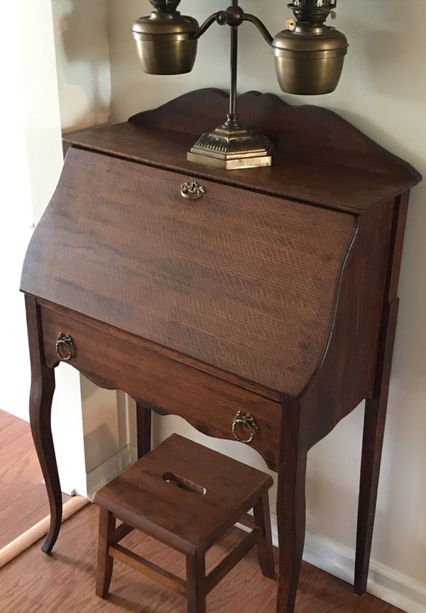 Antique Oak Drop Front Desk For In North Ridgeville Oh Offerup