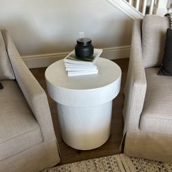 Threshold White Accent Table