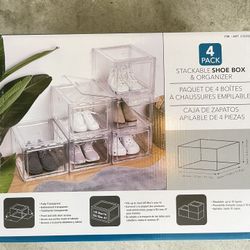 Stacking Shoe Boxes/storage Containers 