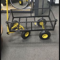 XMAS SALE!! $75 Wagon Garden trucks. Removable on 4 sides. Handle control over 180° rotation range. 550 lbs