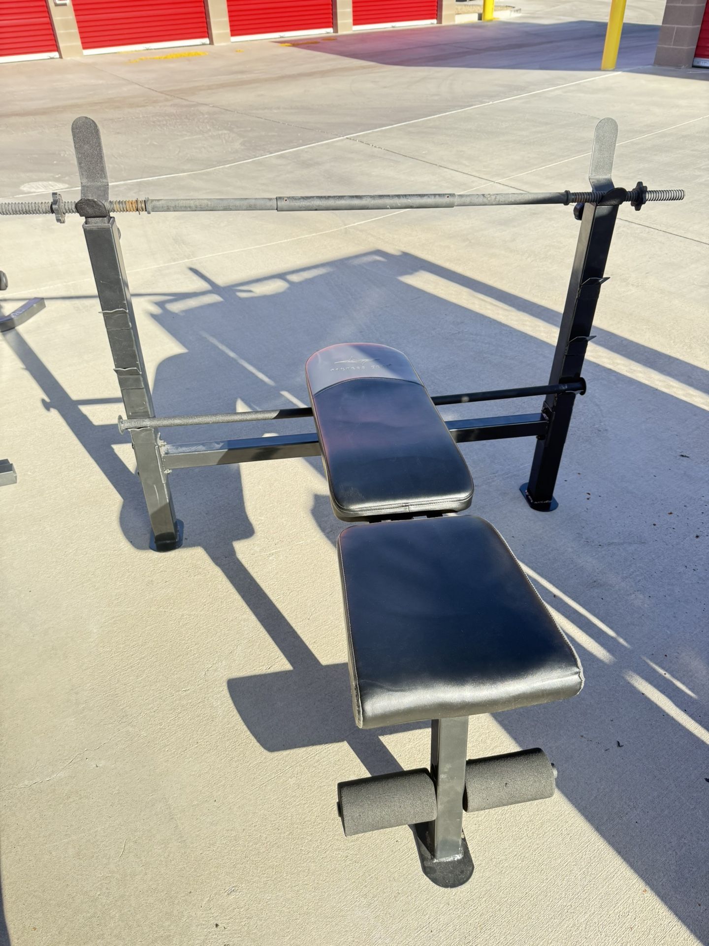 Weight Bench With 230lbs Weights Included