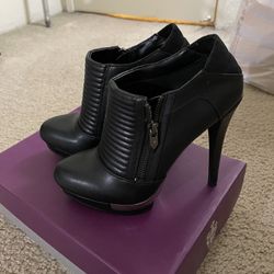 Black Booty Heels 7 1/2  