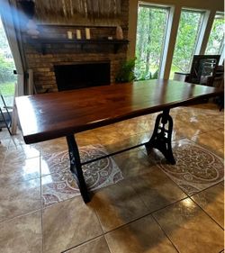 Live edge counter high table