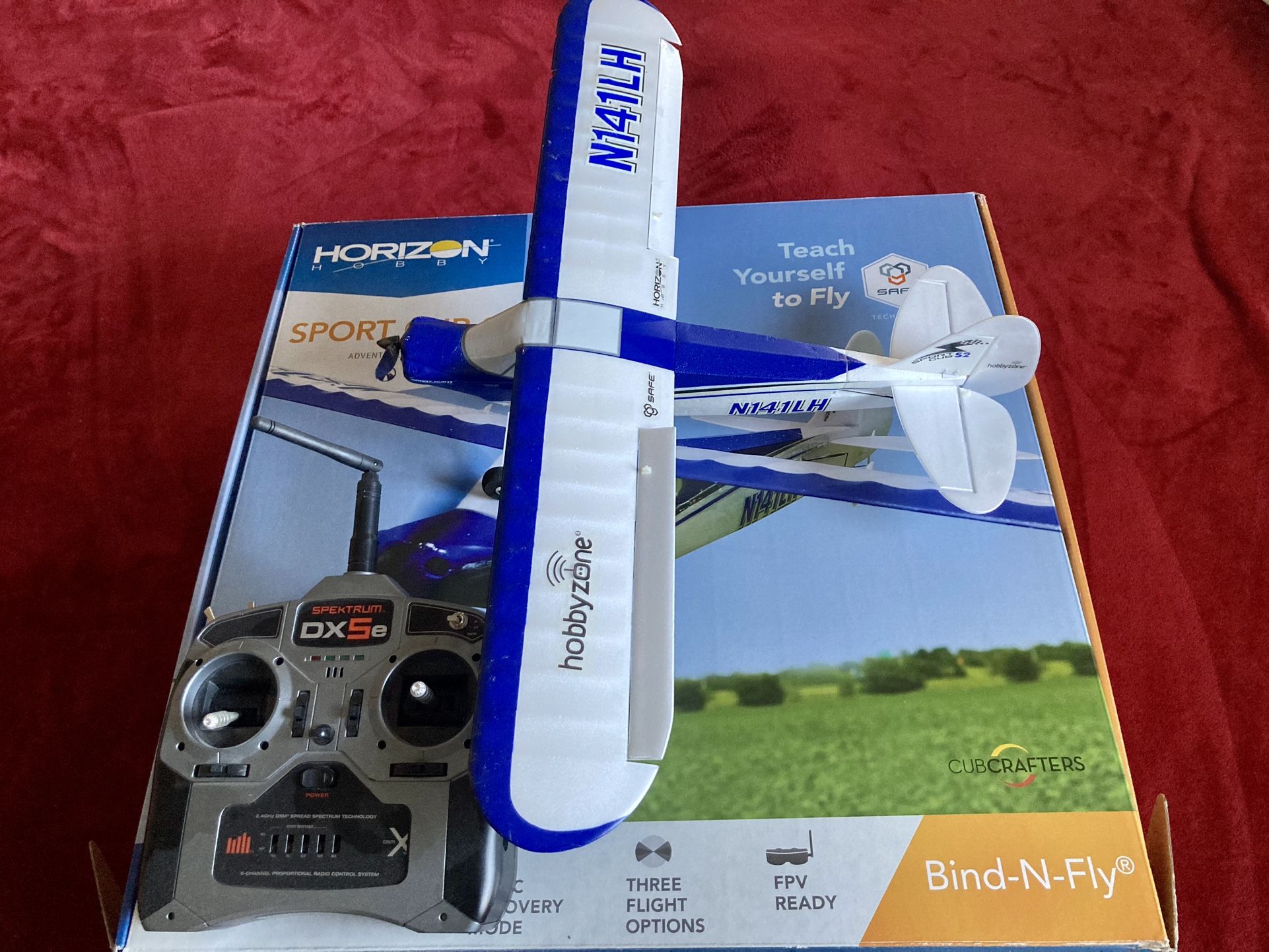 Sport Cub S - R/C Plane w/Spektrum DX5e Transmitter