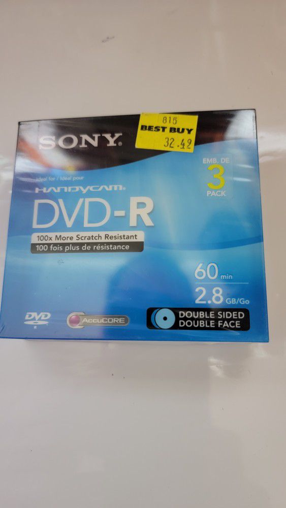 SONY ! HANDYCAM  DVD-R/NEW! 3 - PACK!