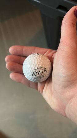 2 Golf balls tower health appreciation golf tournament 2001