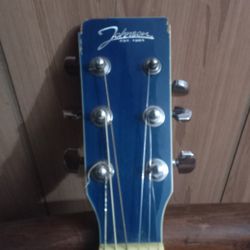 Johnston Blue Burst Acoustic Guitar 