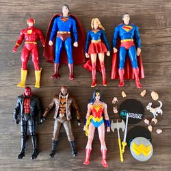McFarlane DC Multiverse Superman Wonder Woman Flash Figure Toy Lot