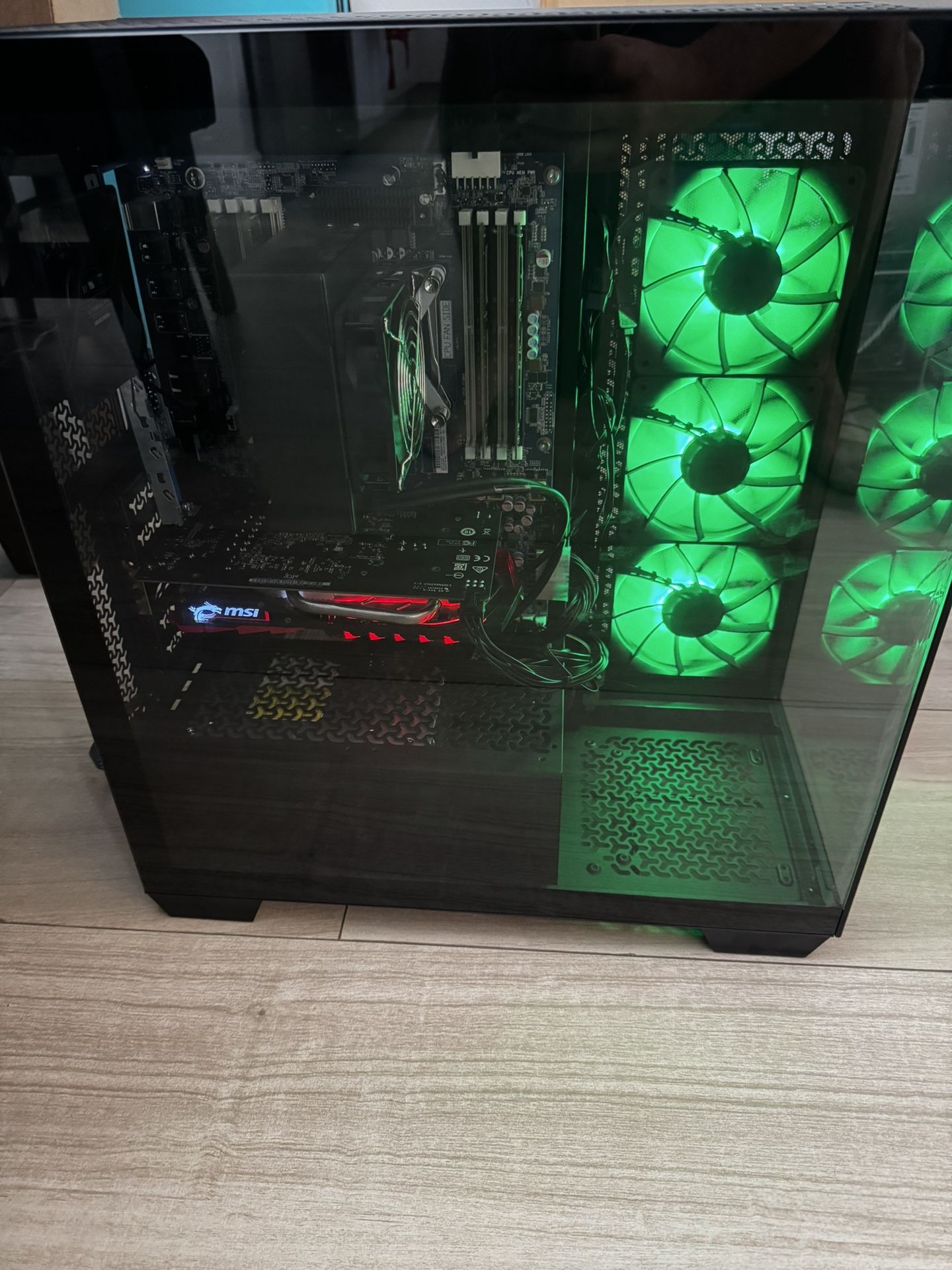 Gaming PC,Intel Xeon Processor 3.5 GHz Quad Core, 16 GB RAM , 256GB SSD, 1TB HDD, GTX 1050 Ti, Windows 11 Pro, 700 Watt PSU