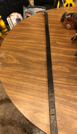 Black belt silver hardware 37 inches