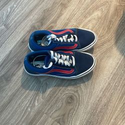 Blue And Red Vans 5.5 Mens