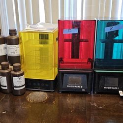 Resin 3D Printers with washing stattion