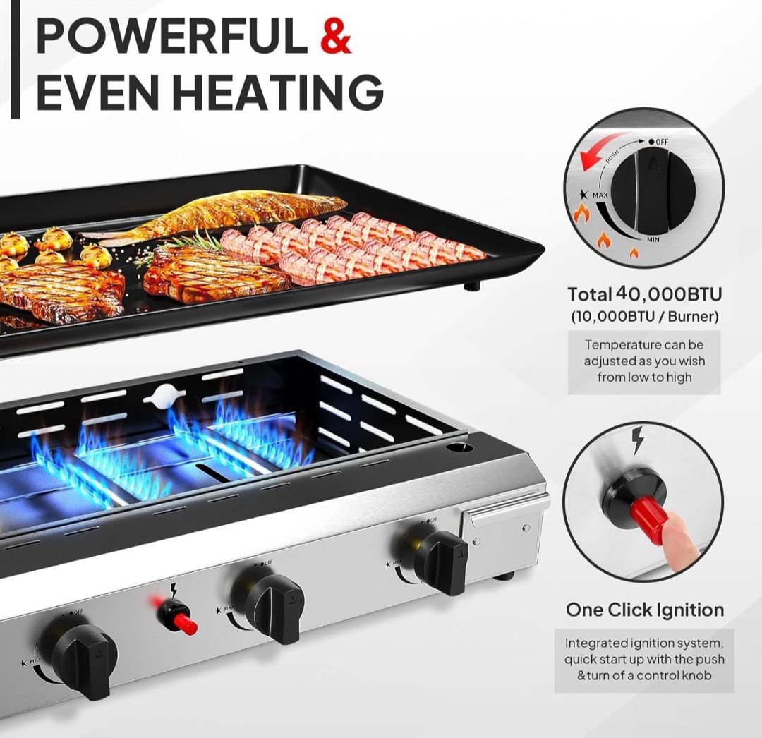 Flat top grill