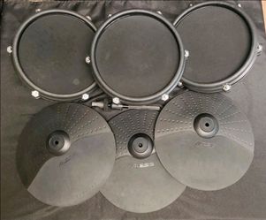 ALESIS DM6 Drum Module 7 Piece Electric Kit Tested W/Sticks