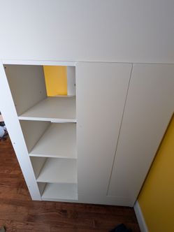 Twin size loft bed with desk