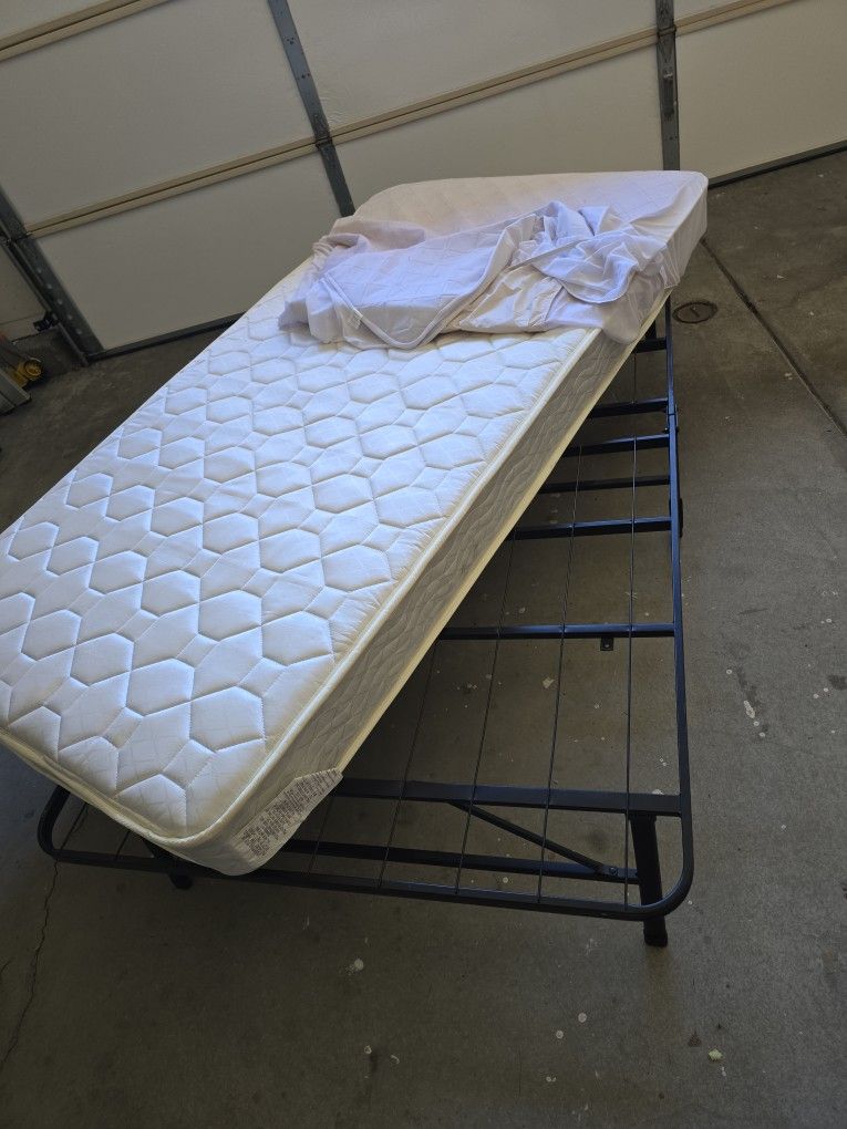 Twin Bed Frame and Mattress