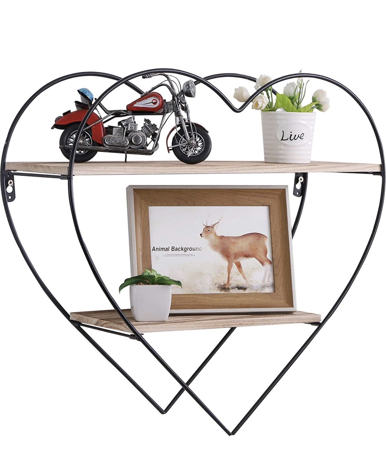 Hanging Shelves Heart