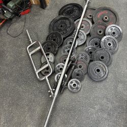 Weights Dumbbell Bars And Barbell 