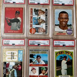 Vintage Baseball Cards PSA GRADED (See Prices In Description)