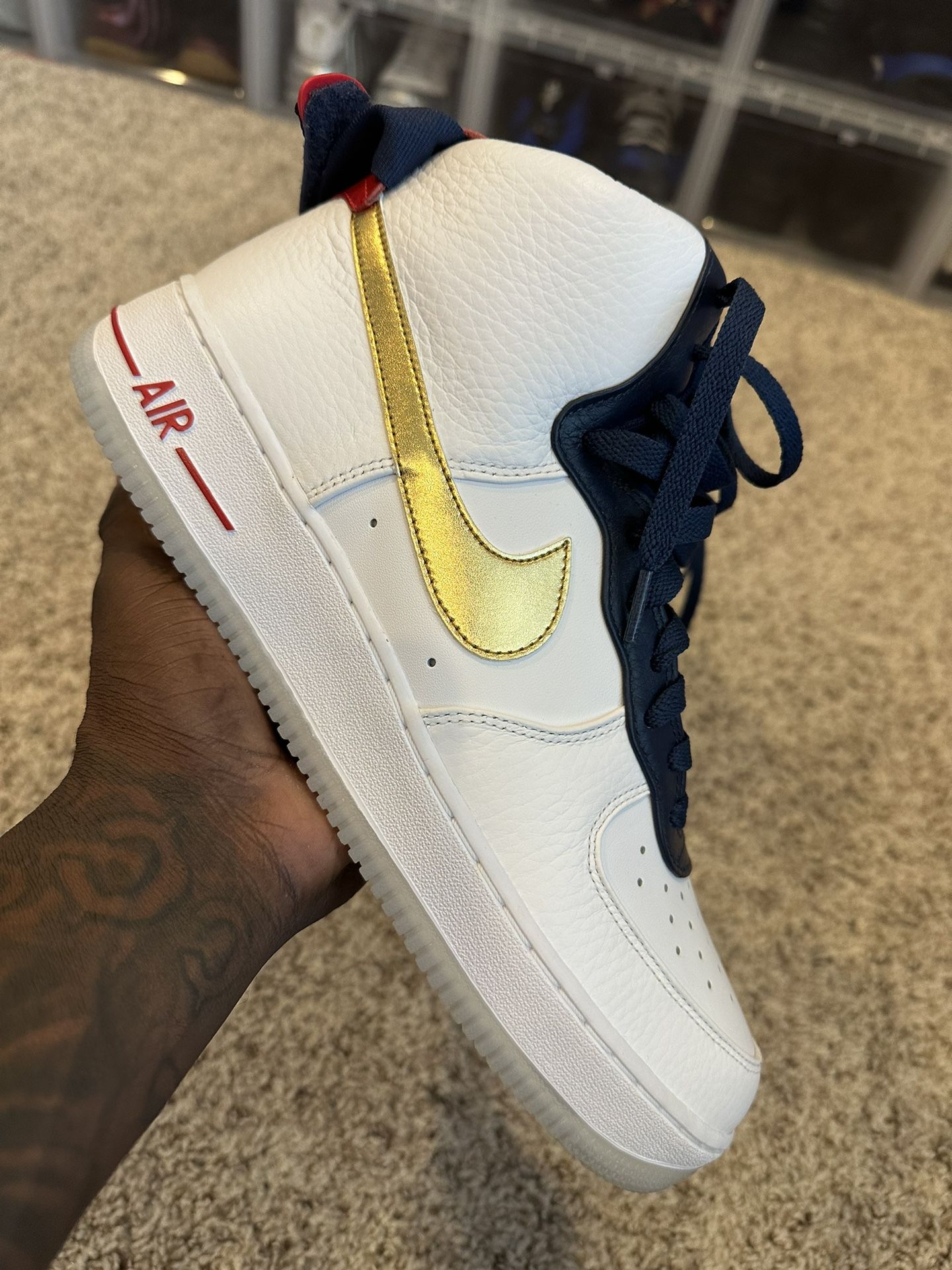 Nike Air Force 1 Premium “Olympic” Nike Air Force 1 Low Olympic White Navy - Jul 2024 - FZ6768  main image 2