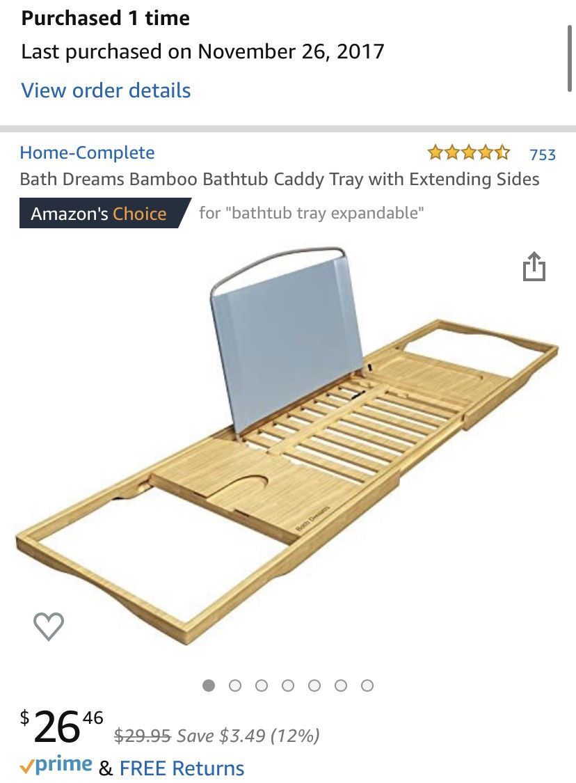Bamboo bathtub caddy tray with extension slides