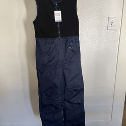 HUDSON BABY NEW WITH TAGS NAVY BLUE & BLACK SNOW/WINTER BIB  SIZE XL