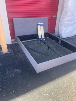 Queen Bed with Mattress and Topper